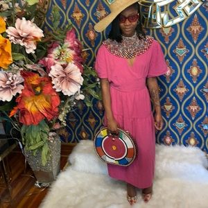 Universal Thread short-sleeve wrap dress can be styled up or down